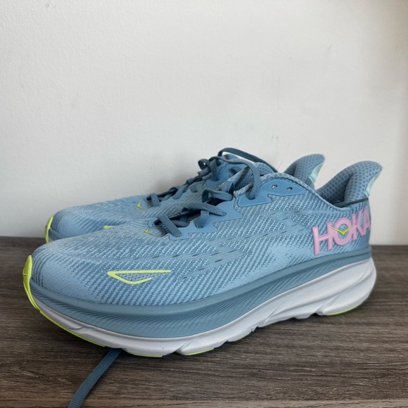 HOKA Clifton 9 Dusk Pink Twilight 1132211-DNK Women’s 10.5D Wide Running Shoe - Picture 3 of 14